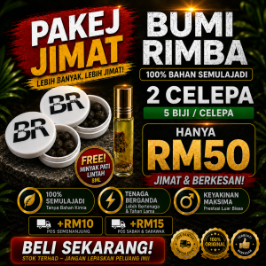 2 CELEPA BUMI RIMBA + FREE 1 MINYAK LINTAH